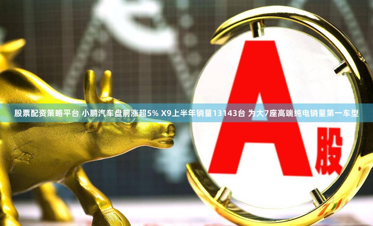 股票配资策略平台 小鹏汽车盘前涨超5% X9上半年销量13143台 为大7座高端纯电销量第一车型