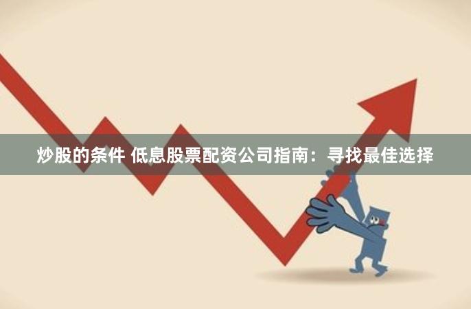炒股的条件 低息股票配资公司指南：寻找最佳选择